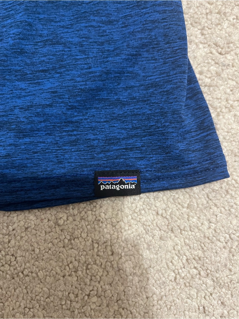 Patagonia Women’s Capilene Cool Daily Tank Top Medium Blue Performance Hiking - Picture 4 of 5